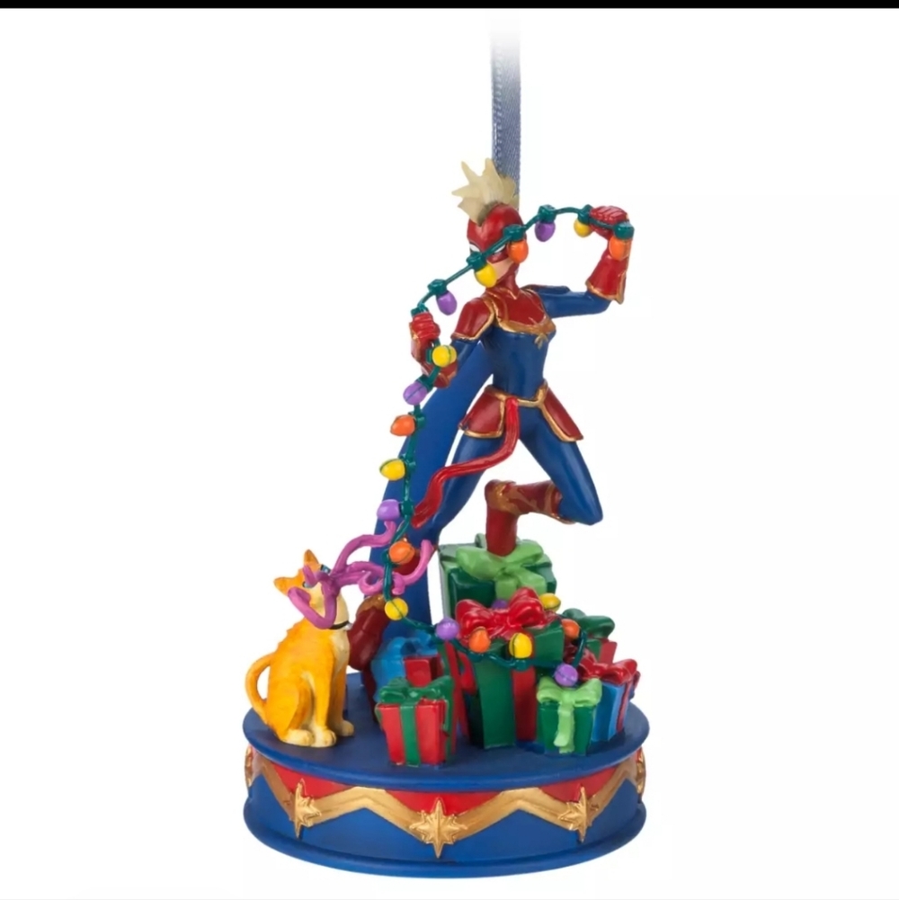 Disney Captain Marvel Sketchbook Holiday Ornament that Lights Up